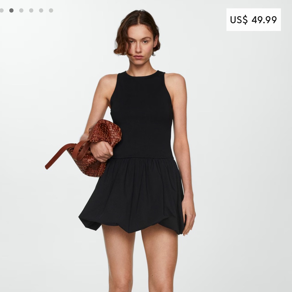 Mango Bubble Hem Dress